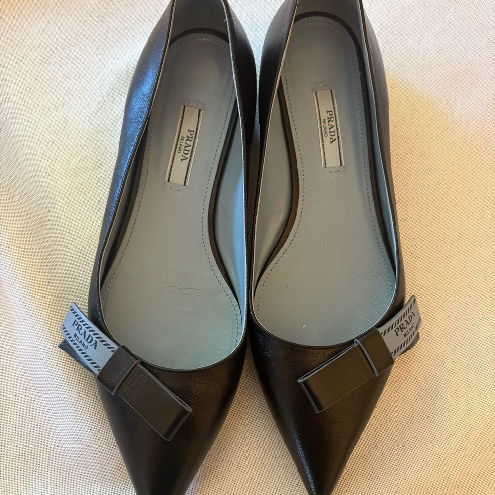 Prada Pointed Flat with Bow